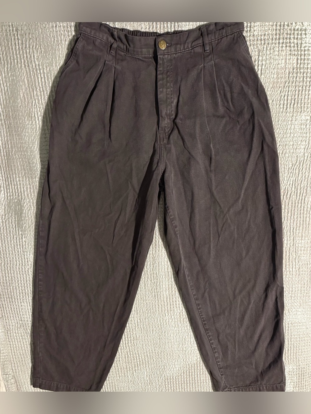 Big Bud Press Heavyweight Trousers Espresso Brown Size L Pleated Unisex